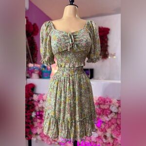 Floral Skirt Matching Set 🌸